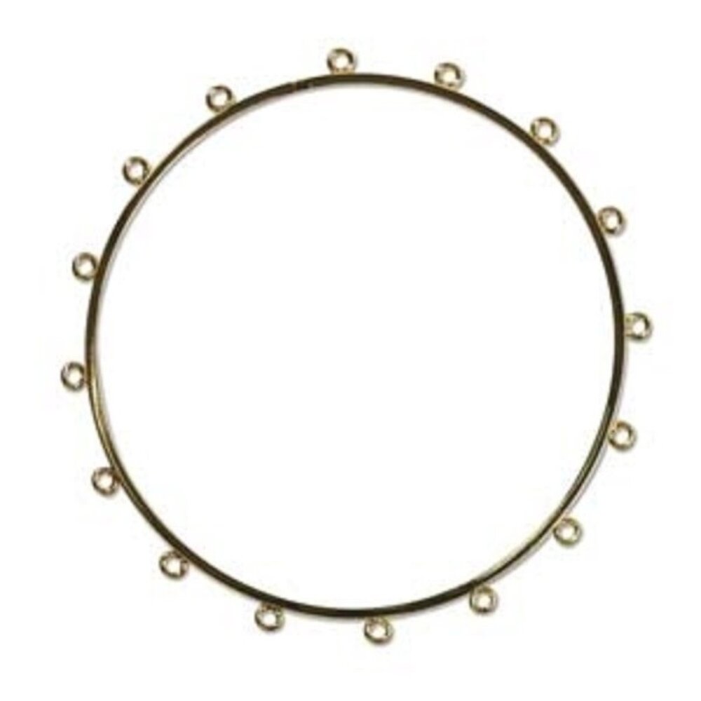 12 Gold Tone Cha-Cha Bracelet Bangle Blanks-12 Blanks- Small 2.5 Inch Diameter